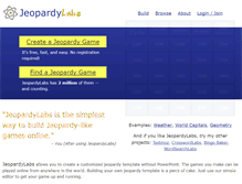 Tablet Screenshot of jeopardylabs.com